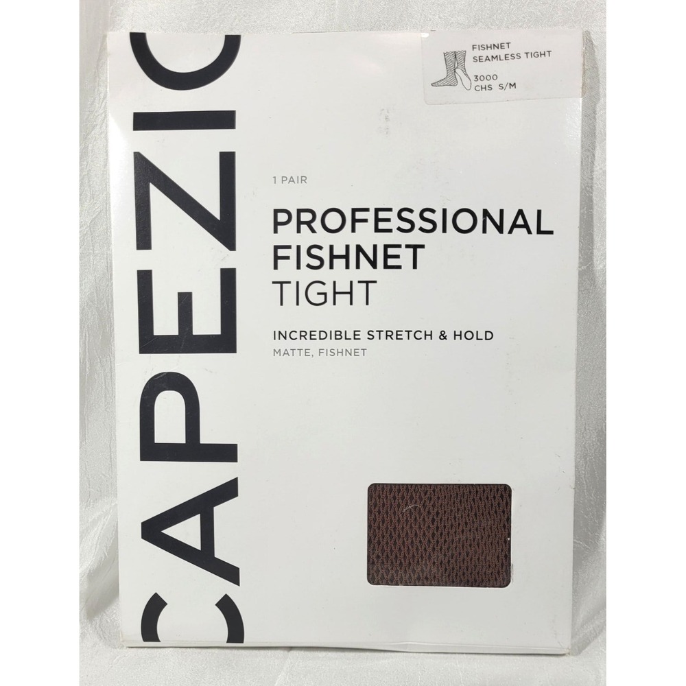 Capezio Women's Studio Seamless Professional Fishnet Tights 3000- Chestnut - S/M